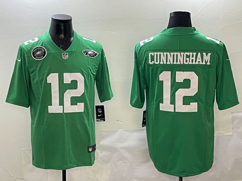 Men Philadelphia Eagles #12 Cunningham Green 2025 Nike Limited NFL Jersey style 6->philadelphia eagles->NFL Jersey